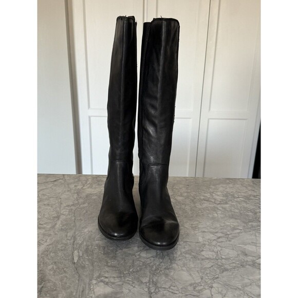 Sam Edelman Paradox  Lack Leather Riding Boots  Sz 7.5 - Picture 2 of 7